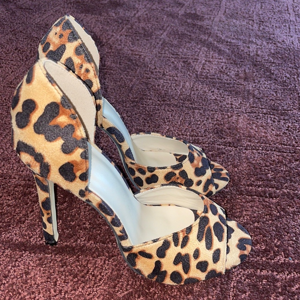 Cheetah print heels